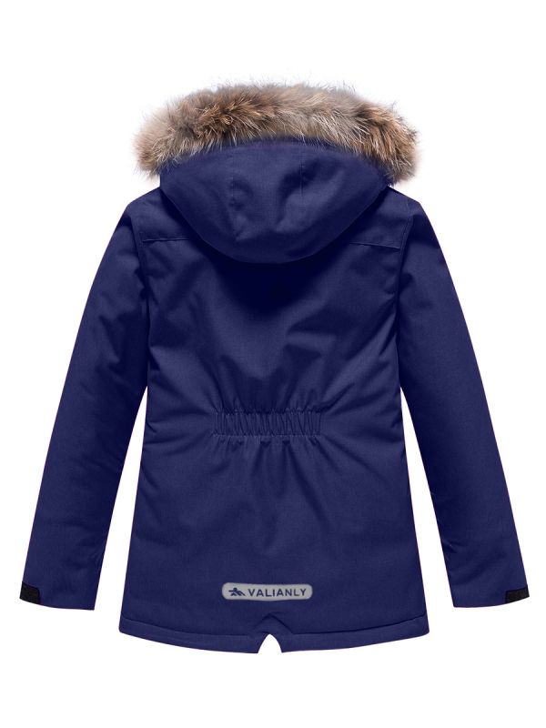 Parka winter Valianly teenage for girls navy blue 9238TS